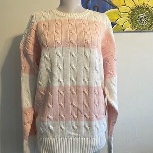 Tommy Hilfiger-cable knit 100% cotton sweater-vintage perfect condition 😃